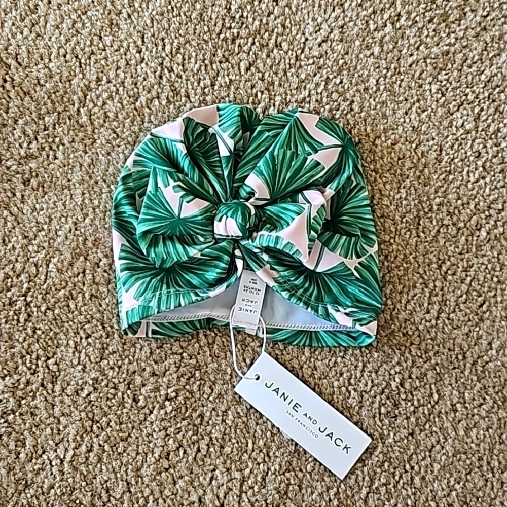 Janie and Jack Recycled Palm Swim Headwrap